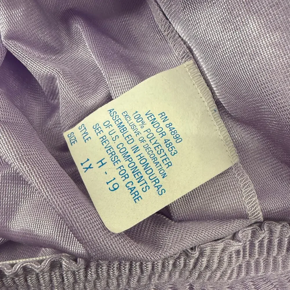 Vintage Haband Satin Shiny Lavender Purple Boxer Mens 1X